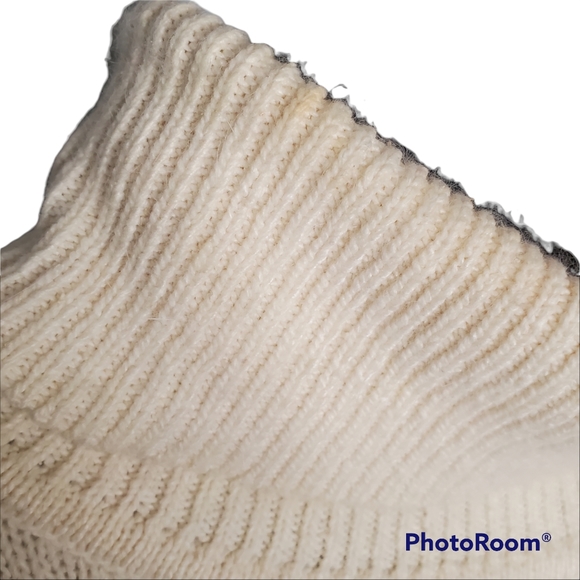 Vtg 90s turtleneck knit tunic sweater silk angora lambs wool nylon Southwestern - Picture 10 of 11